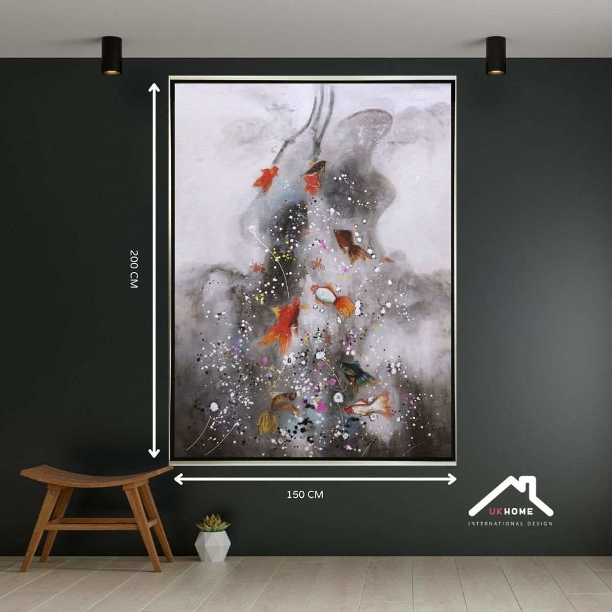 GENERICO - Cuadro decorativo abstracto 150 x 200