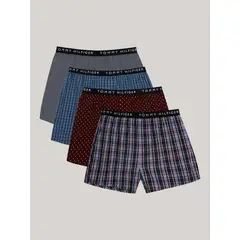 TOMMY HILFIGER - Pack De 4 Bóxers Woven Con Print Multicolor