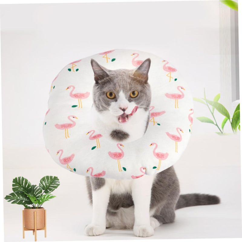 DEFENSOR FOREVER - Collar Isabelino Tela Acolchado Gato Perro Pequeño Talla M