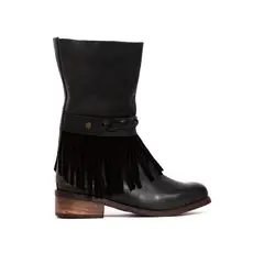 GIANI DAFIRENZE - Bota Mujer De Cuero Teodora Negro C1.