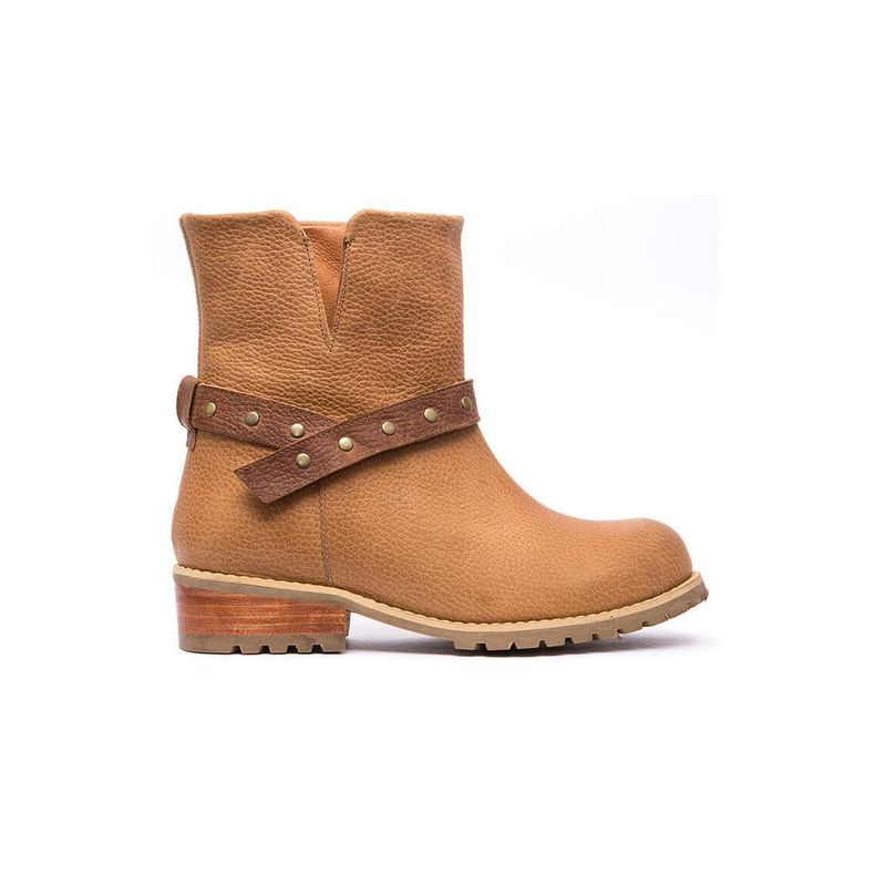 GIANI DAFIRENZE - Bota Mujer De Cuero Rita Camel C2