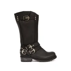 GIANI DAFIRENZE - Bota Mujer De Cuero Olivia Negro C2