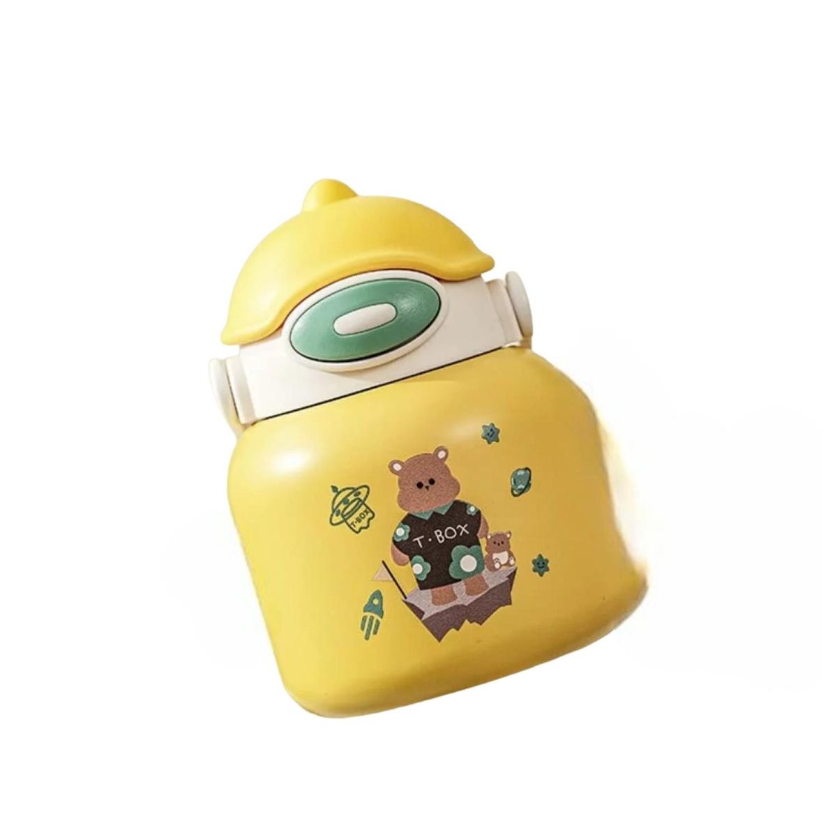 GENERICO - Termo De Agua 710ml Acero Inoxidable Diseño Oso Amarillo