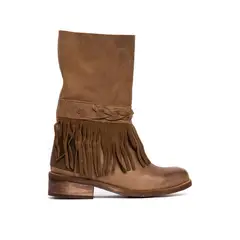 GIANI DAFIRENZE - Bota Mujer De Cuero Teodora Taupe C2