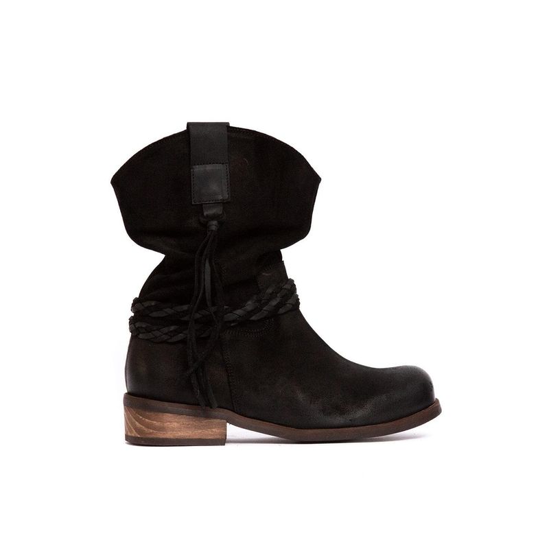 GIANI DAFIRENZE - Bota Mujer De Cuero Camila Negro C1.
