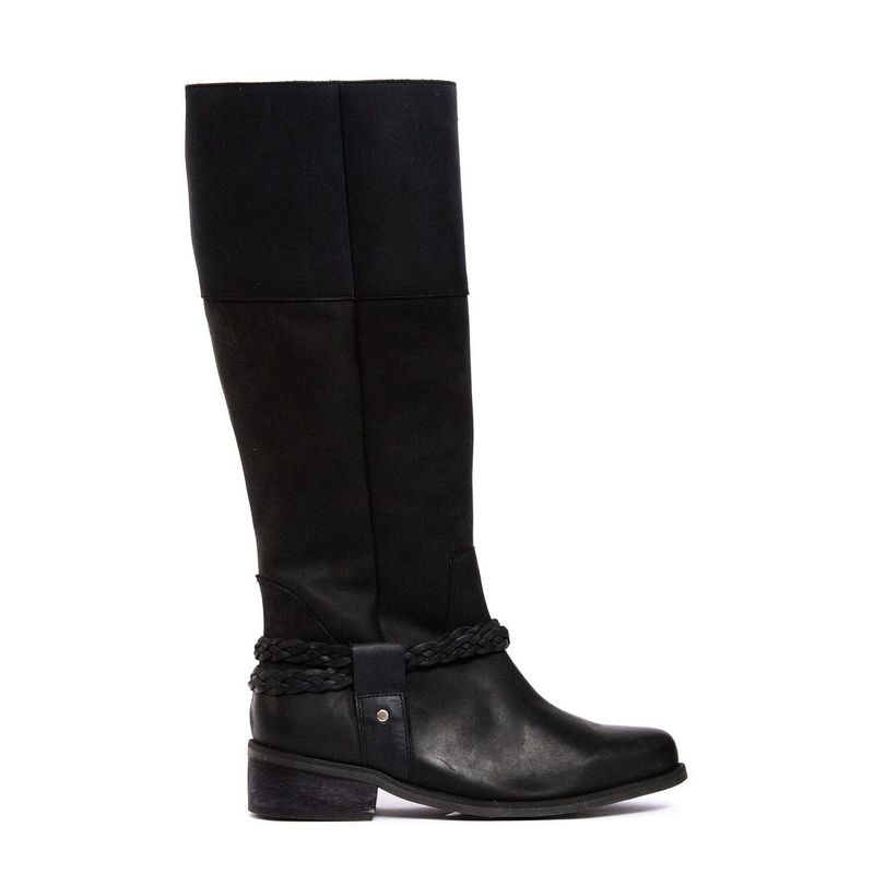 GIANI DAFIRENZE - Bota Mujer De Cuero Betty Negro C1