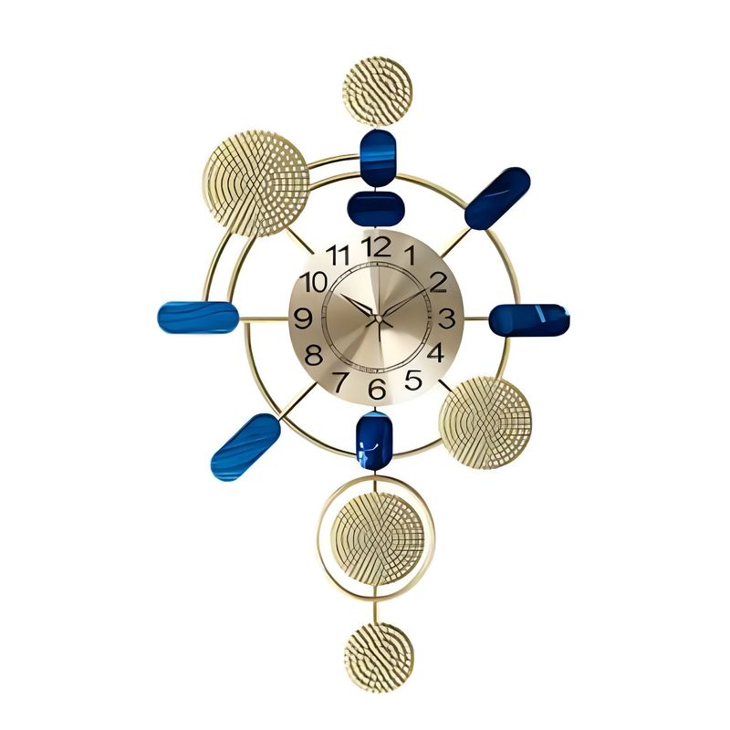 GENERICO - Reloj Metálico de Pared Vintage Analógico