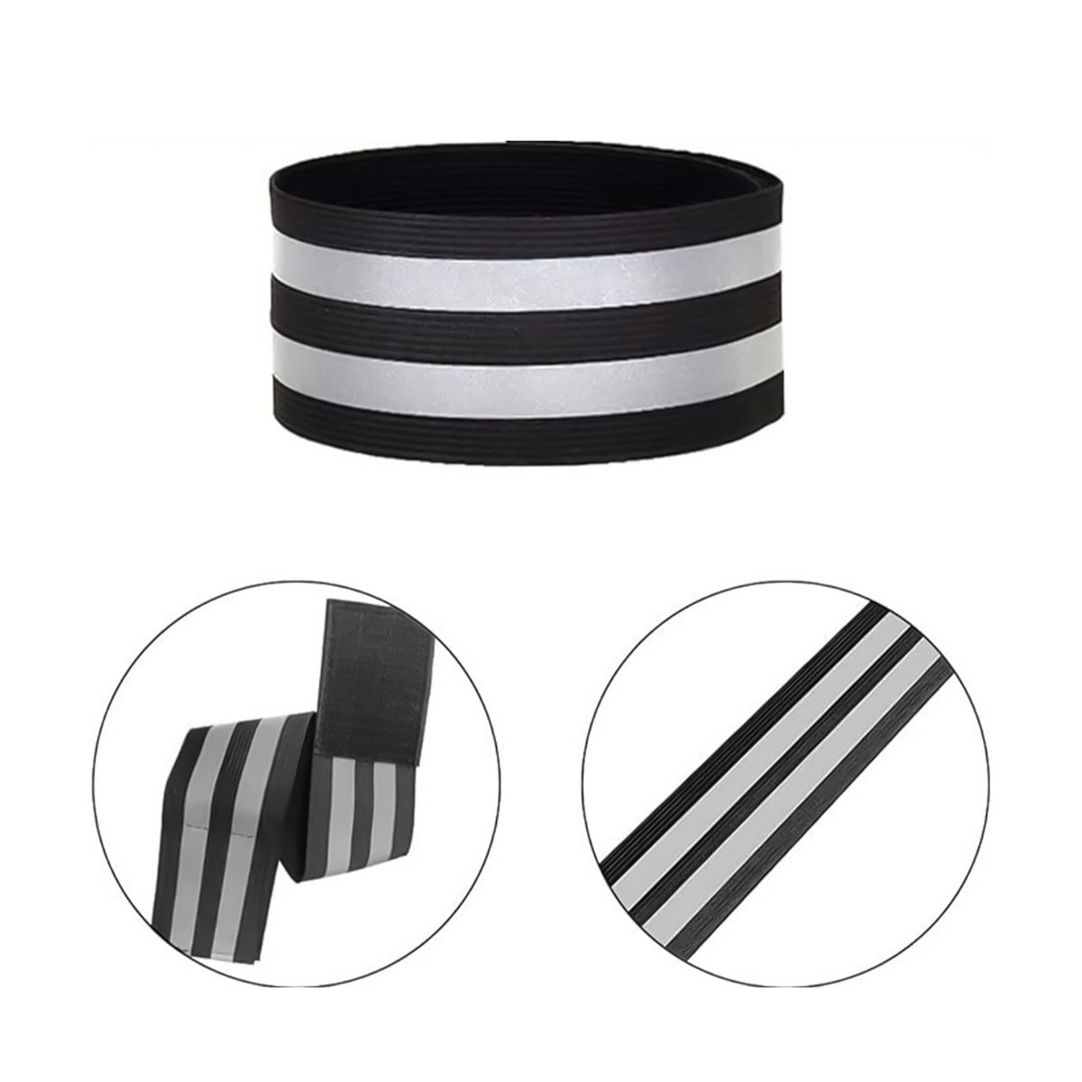 TRIP - PAR DE VELCROS TRIP REFLECTANTE BLACK