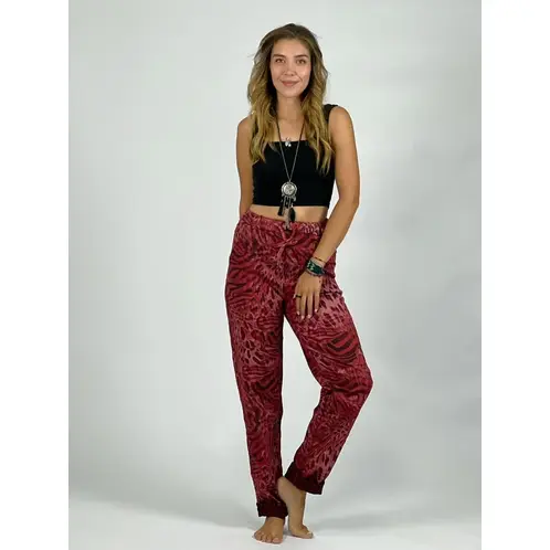 ENIGMATICA BOUTIQUE - Jogger Elasticado Trevira Print Café Enigmática