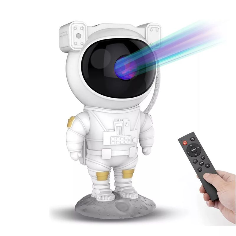IMPORTCLICK - Proyector Lámpara Galaxia Astronauta Estrellas Dormitorio Noche - Blanco