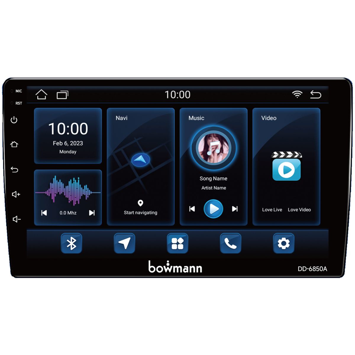 BOWMANN - Radio Auto Android Bowmann 2 Din 9'' Hd Wifi Gps Dd-6850a