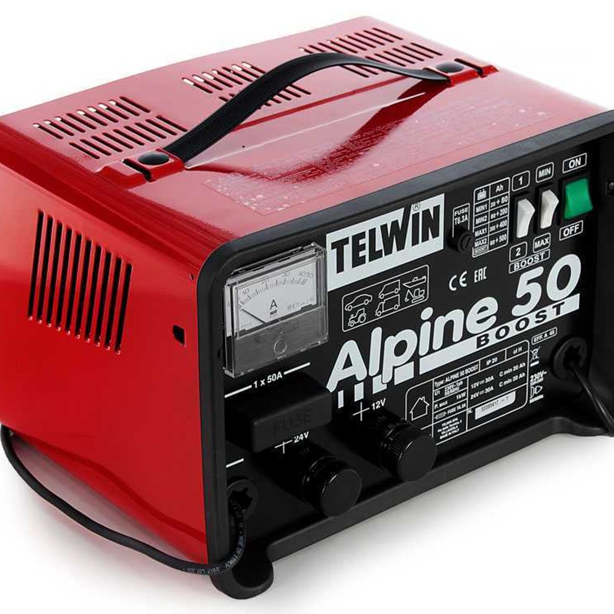 GENERICO - Cargador Batería  ALPINA 50  - 12-24V Telwin