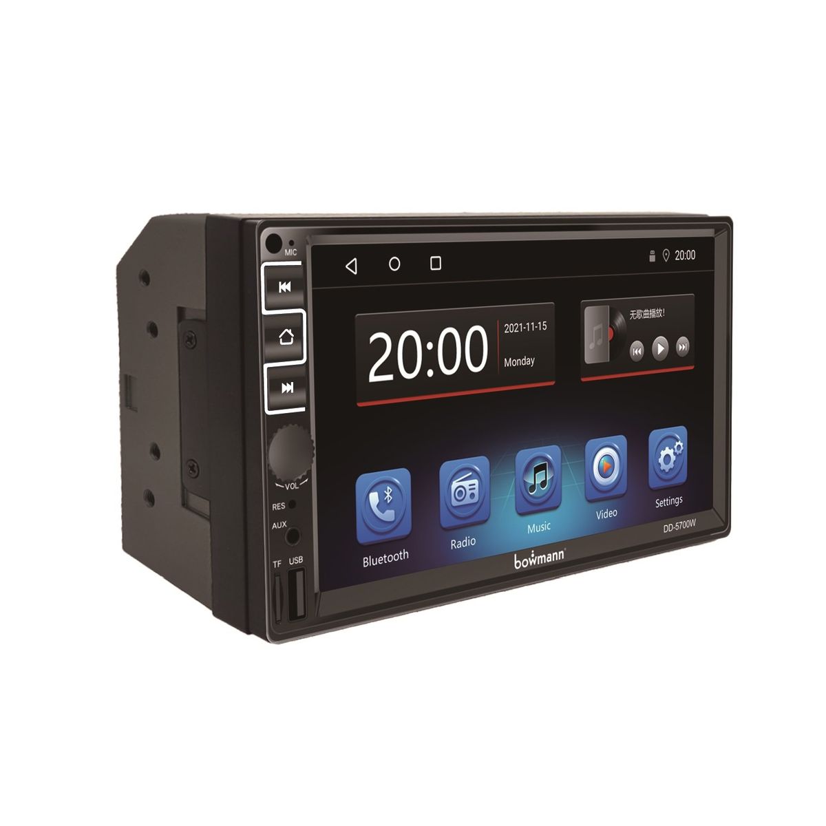BOWMANN - Radio Auto Bowmann 2 Din 7'' Hd Carplay Inalambrico Dd-5700w