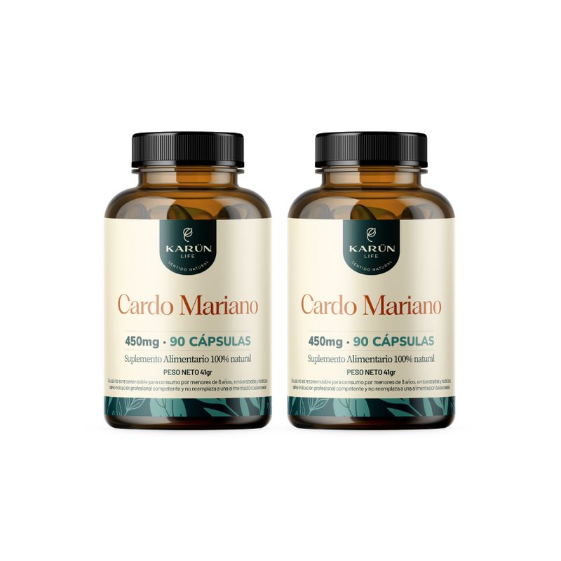 KARUNLIFE - Pack Doble Cardo Mariano 180 Cápsulas Karun Life