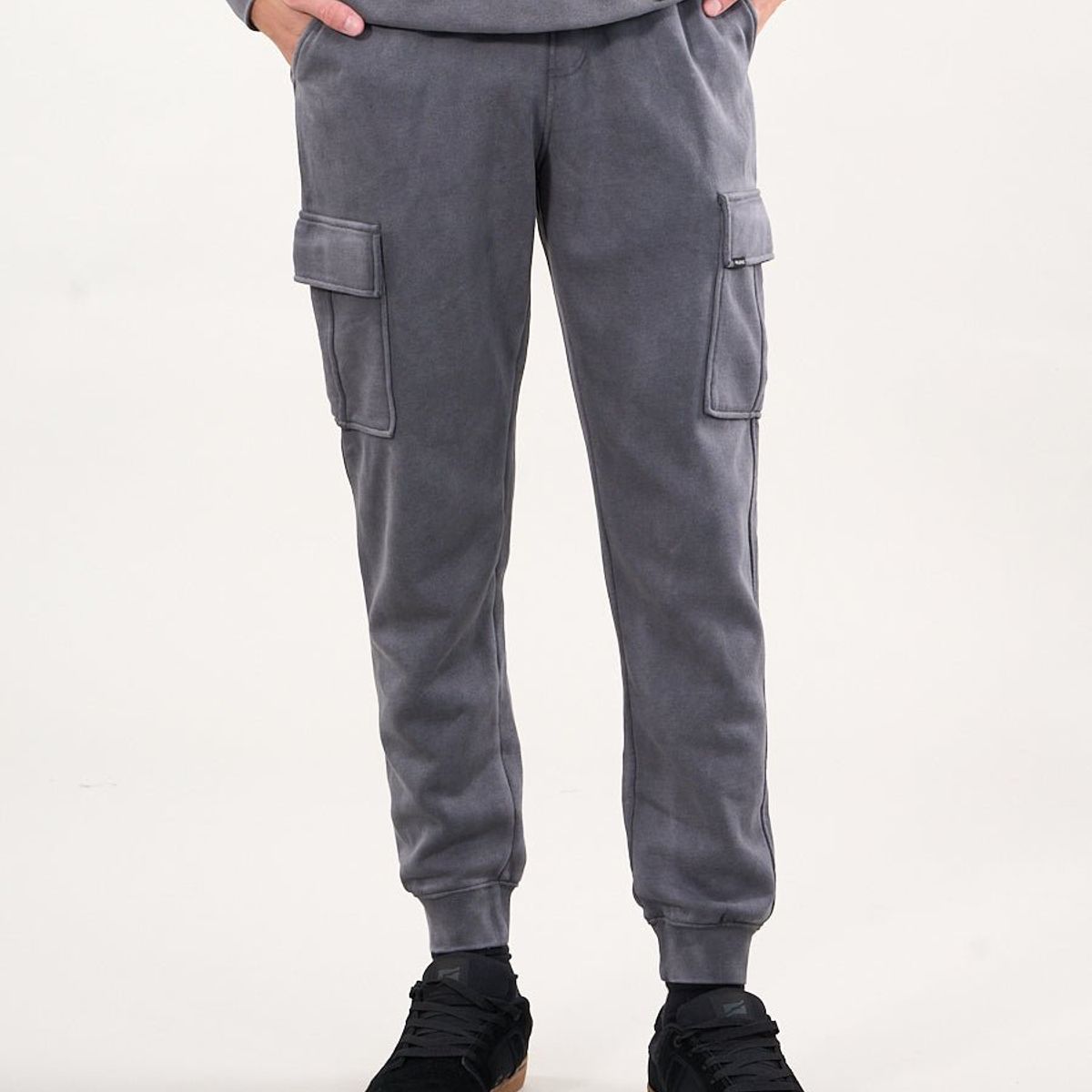 POLEMIC - Pantalon Jogger Cargo franela Gris wi4302 Polemic