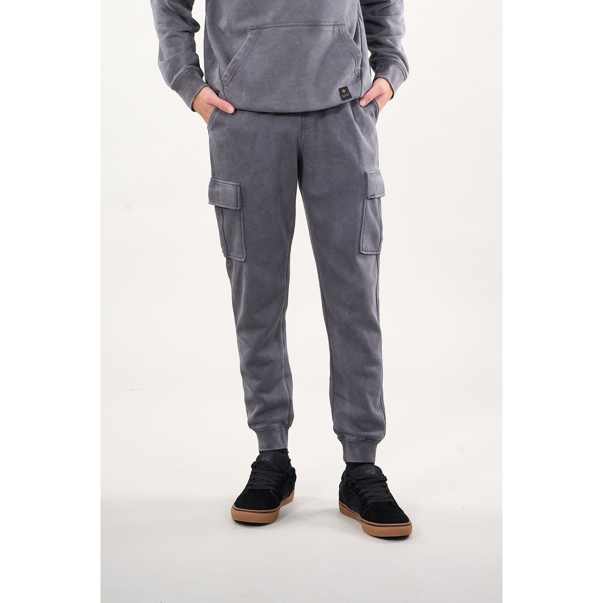 POLEMIC - Pantalon Jogger Cargo franela Gris wi4302 Polemic