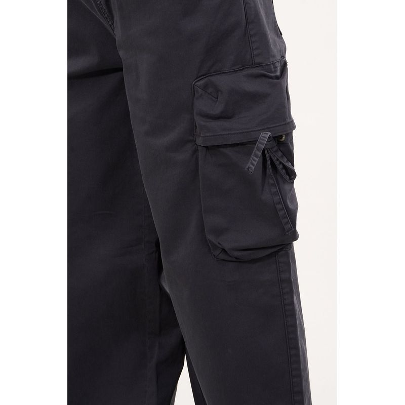 POLEMIC - Pantalon cargo Twill procesado Relaxed Gris wi4355 Polemic