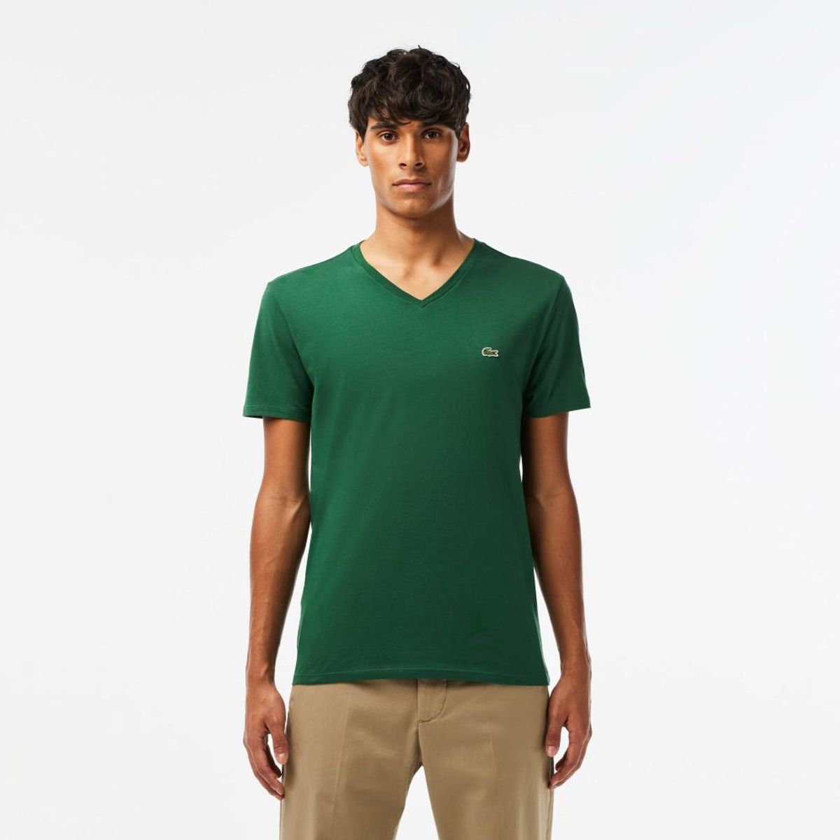 LACOSTE - Polera Cuello V Hombre Lacoste TH6710