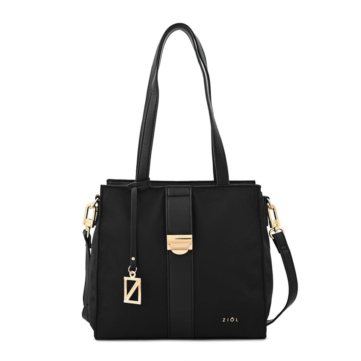 ZIOL - Cartera tote creta mediana negro especial