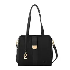 ZIOL - Cartera dos asas mediana creta negro especial