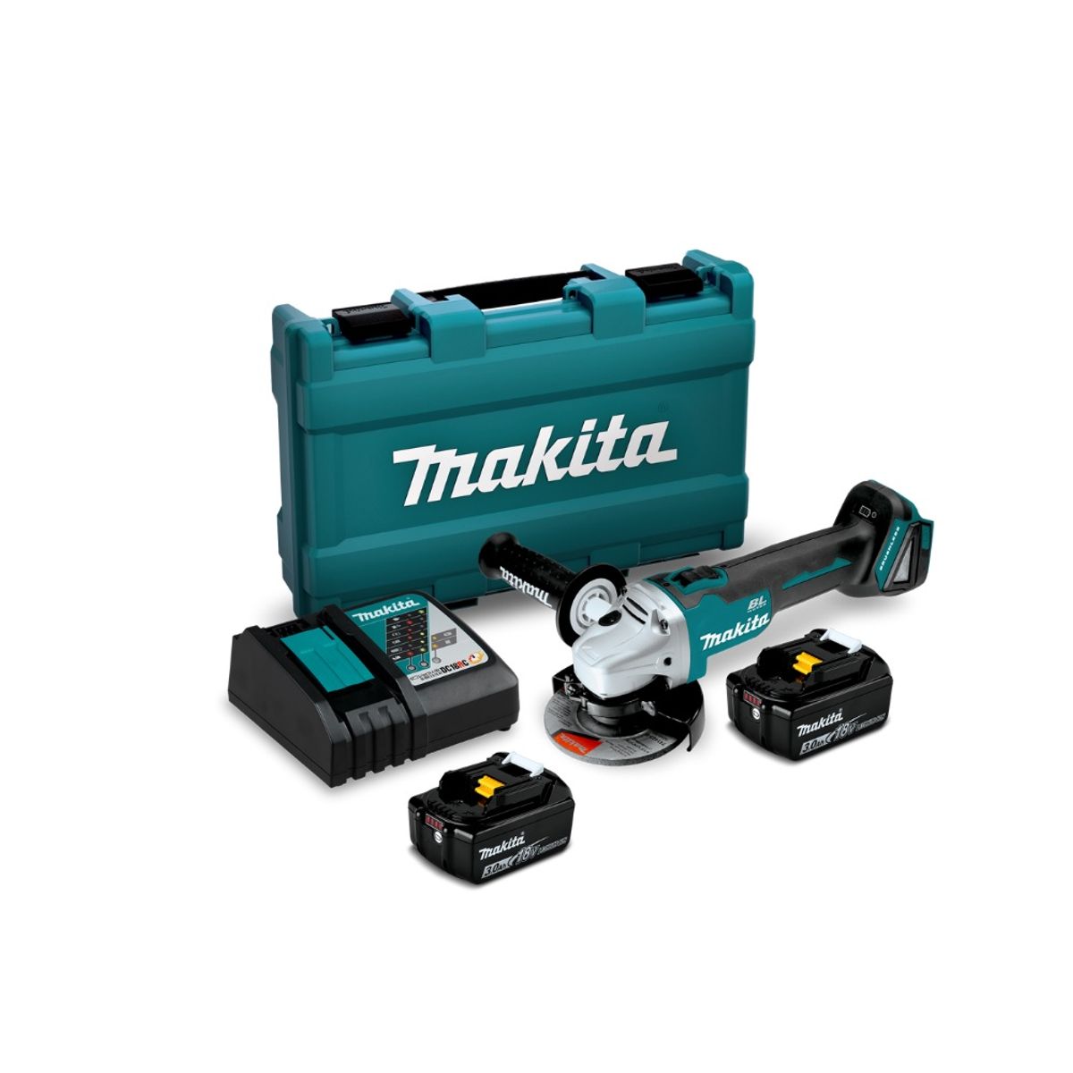 MAKITA - Esmeril Angular 115mm 4-12 Inalámbrico Makita DGA454RFE