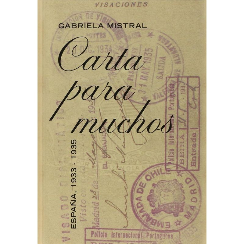FONDO DE CULTURA ECONOMICA - Libro Carta para muchos - Mistral, Gabriela