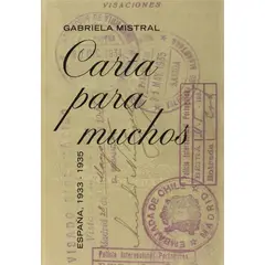 FONDO DE CULTURA ECONOMICA - Libro Carta para muchos - Mistral, Gabriela