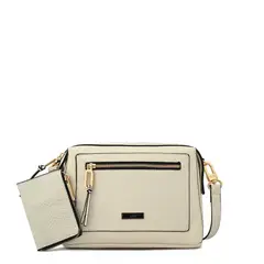 ZIOL - Cartera bandolera mediana zia blanco crudo