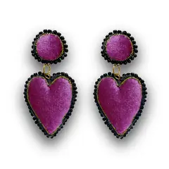 MARTIN BORDADOR - Kit Aros Corazón terciopelo
