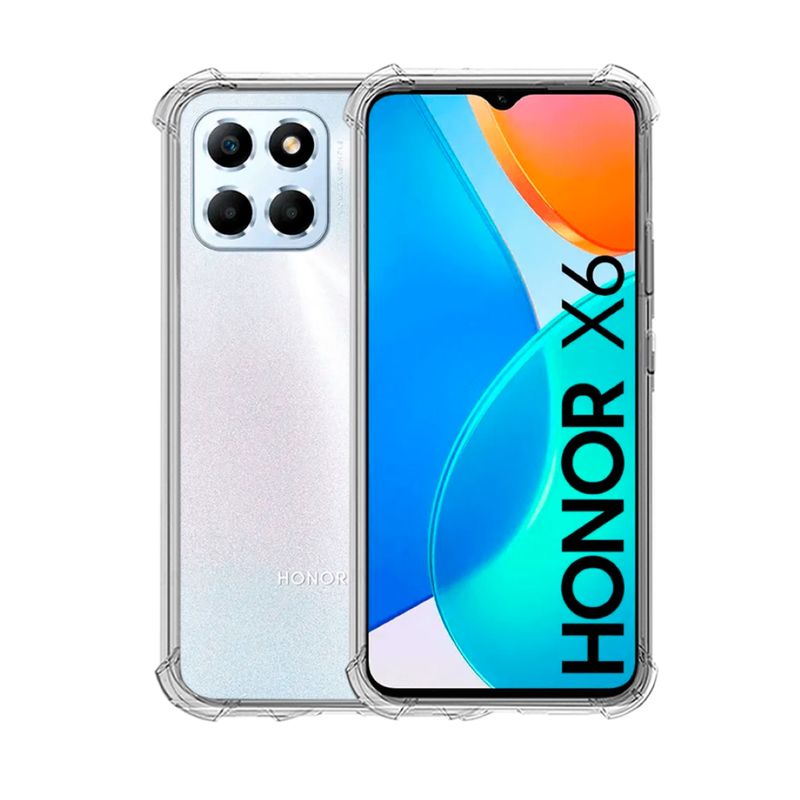 GENERICO - CARCASA TRANSPARENTE PARA CELULAR HONOR X6 ANTIGOLPE