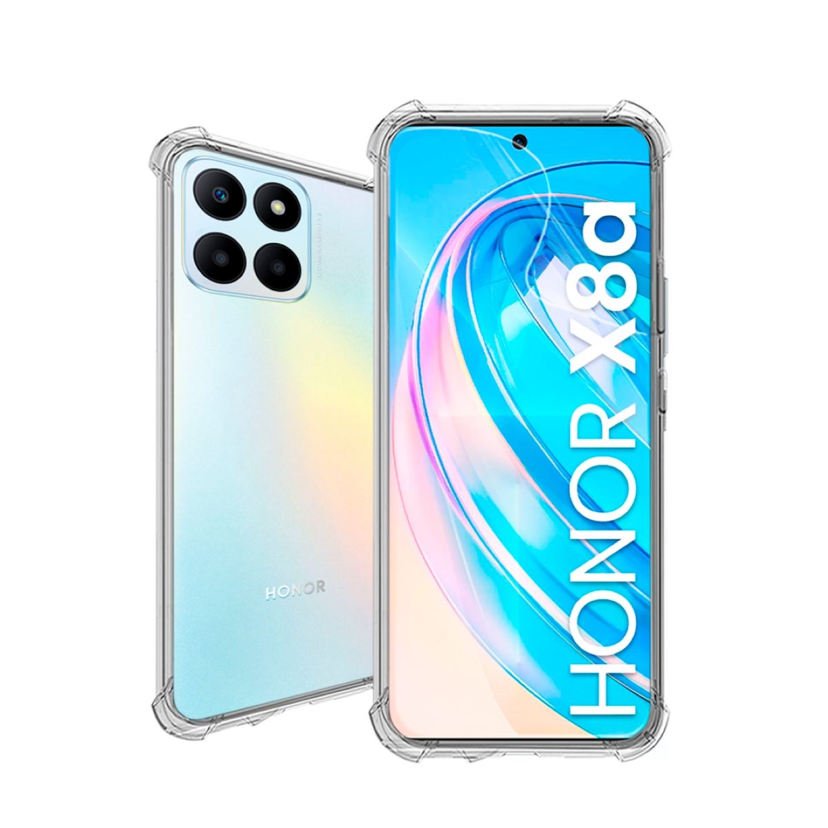 GENERICO - CARCASA TRANSPARENTE PARA CELULAR HONOR X8A 5G ANTIGOLPE