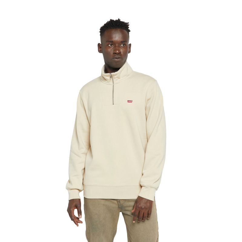 LEVIS - Polerón Hombre Core Hm 1/4 Zip Beige Levis