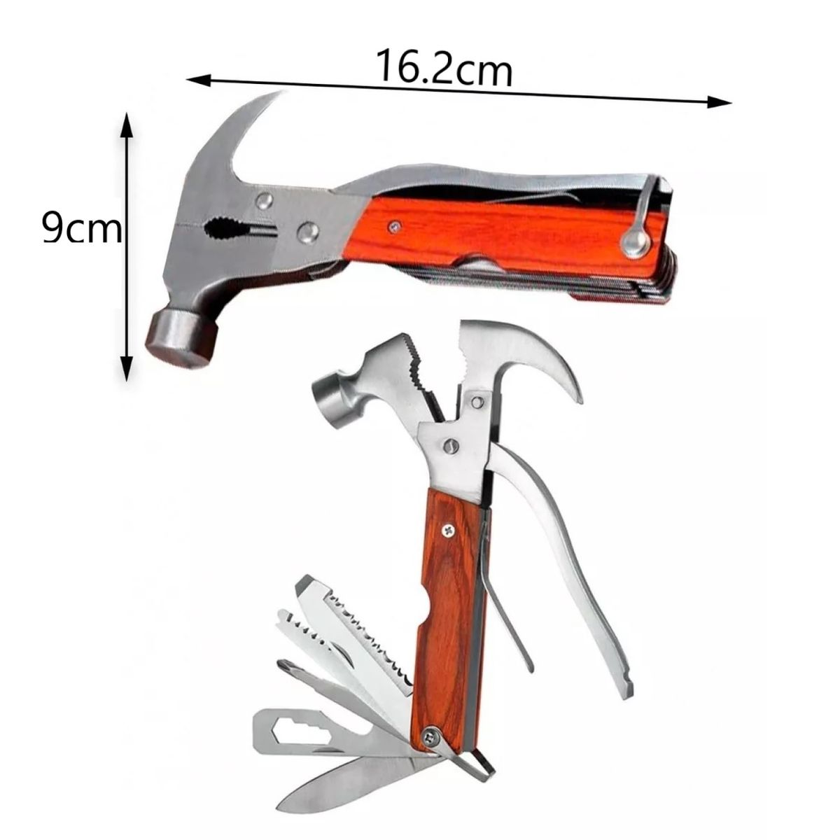 OEM - Martillo Alicate Herramienta Multifuncional Acero Inox 13357