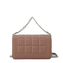 ZIOL - Cartera bandolera con tapa pequeña nay rosa viejo