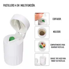 GENERICO - Pastillero Partidor y Triturador Incluye Vaso