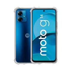 GENERICO - CARCASA TRANSPARENTE PARA CELULAR MOTOROLA G14 ANTIGOLPE
