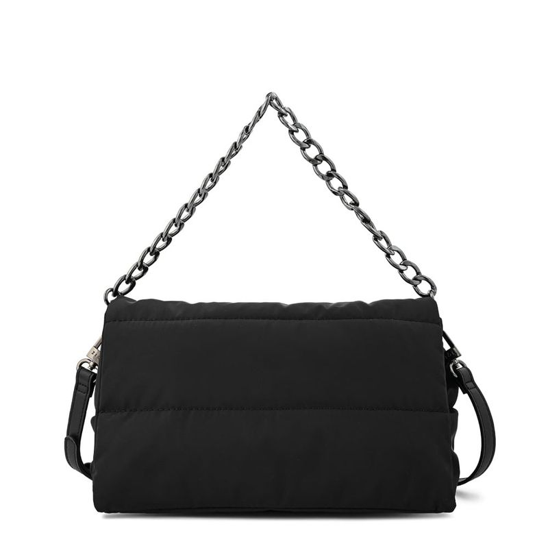 ZIOL - Cartera bandolera con tapa mediana silvi negro especial