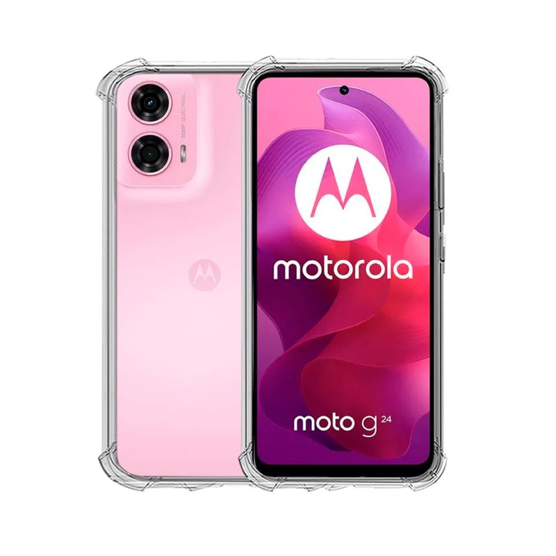 GENERICO - CARCASA TRANSPARENTE PARA CELULAR MOTOROLA G24 ANTIGOLPE