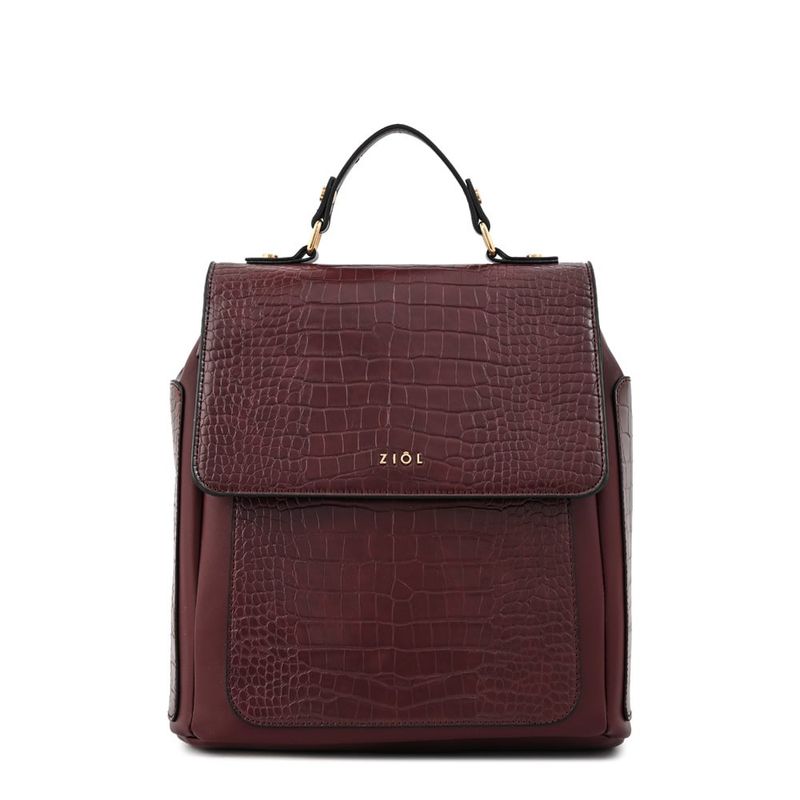ZIOL - Mochila mediana ariana burdeo