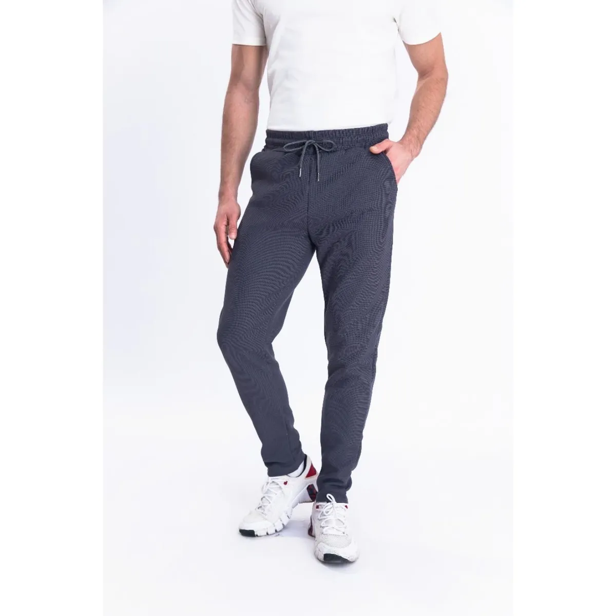 LIKE SHOP - Pantalon Buzo Hombre Recto Forro Interior Piel Bolsillos 0117