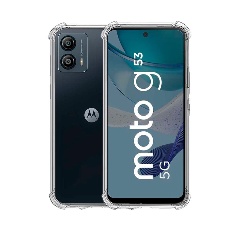 GENERICO - CARCASA TRANSPARENTE PARA CELULAR MOTOROLA G53 ANTIGOLPE