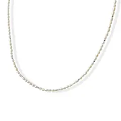 ANDREA COGGIOLA JOYAS - Collar Perla De Río Mini 4x3mm Plata Fina 925