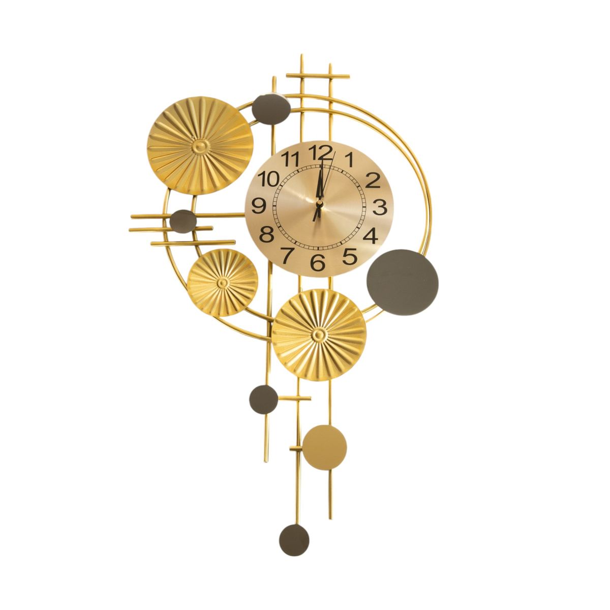 GENERICO - Reloj Metálico de Muro 75cm x 45cm