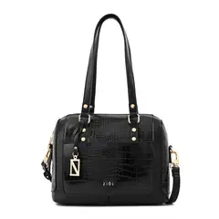 ZIOL - Cartera dos asas baul mediana sully negro