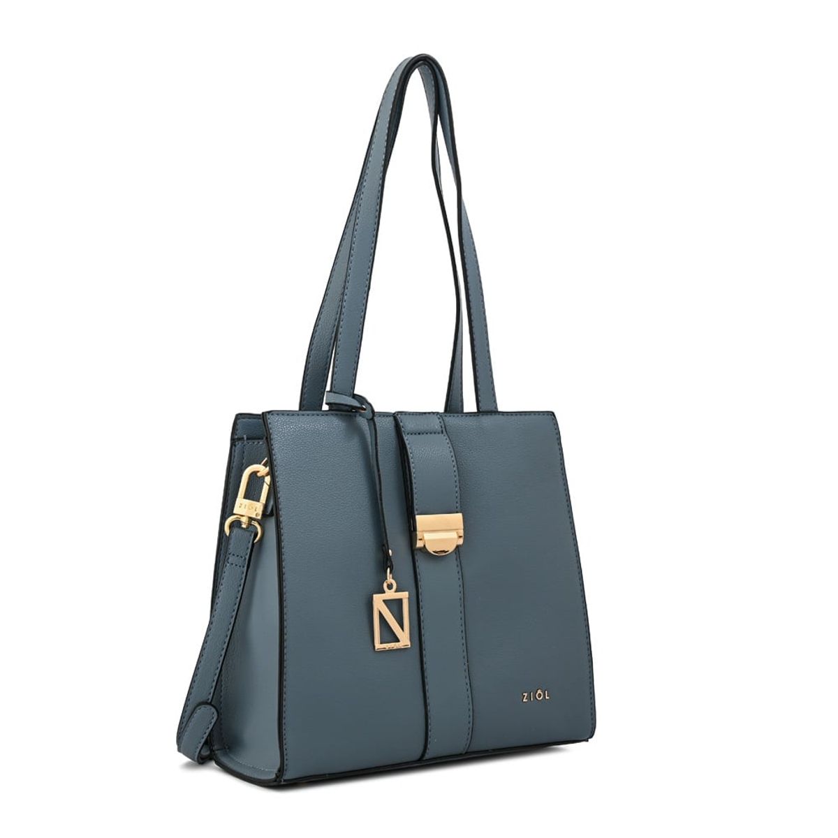 ZIOL - Cartera tote creta mediana denim