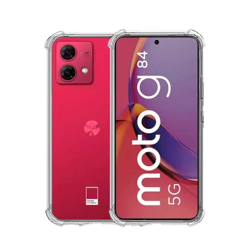 GENERICO - CARCASA TRANSPARENTE PARA CELULAR MOTOROLA G84 ANTIGOLPE