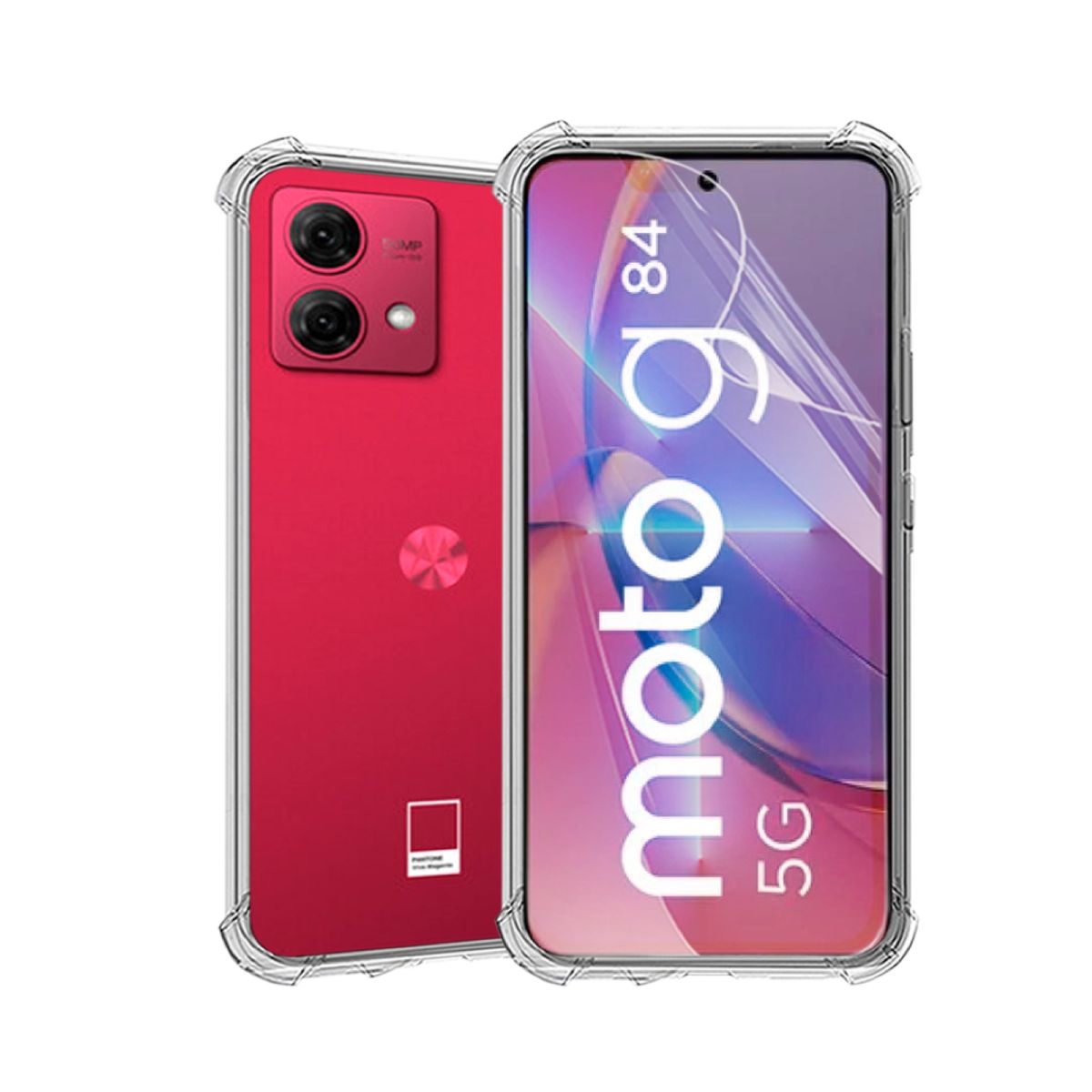 GENERICO - CARCASA TRANSPARENTE PARA CELULAR MOTOROLA G84 ANTIGOLPE