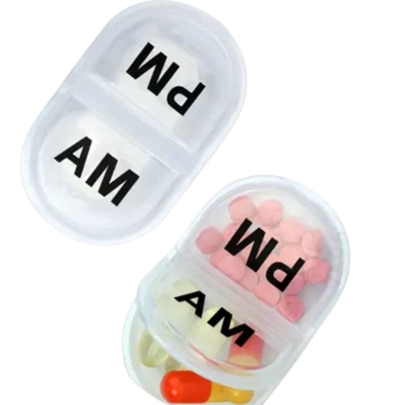 GENERICO - Pack 2 Pastillero AM PM