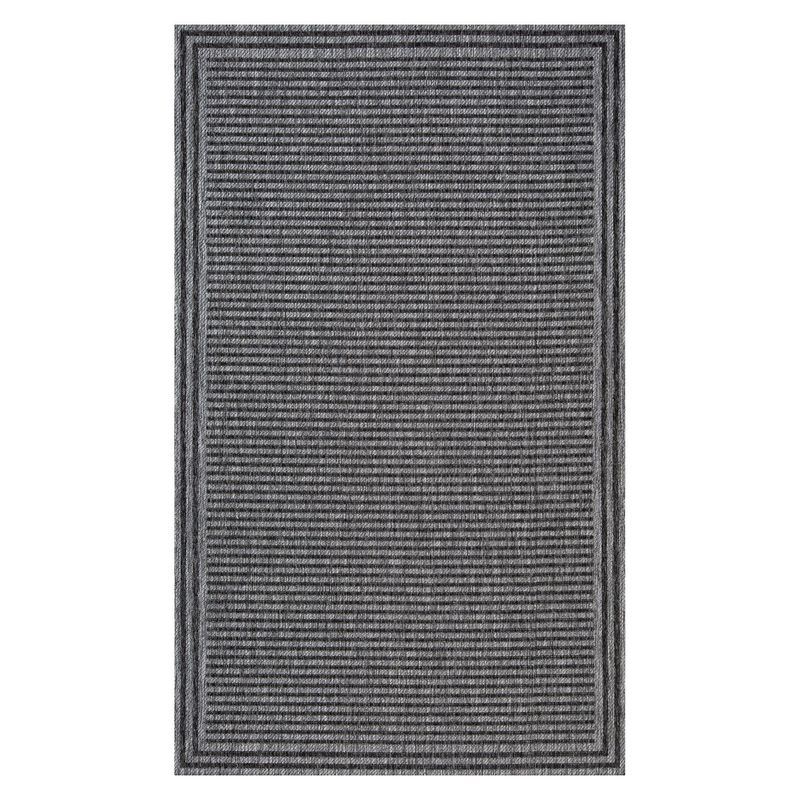 ELEMENTS & CO - Alfombra  Out-In Border Gris 60x110 cm