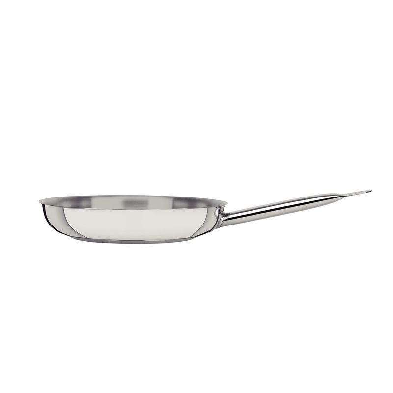 TRAMONTINA - Sartén Tramontina Professional raso de acero inoxidable fondo triple con mango 30 cm 2,9 L